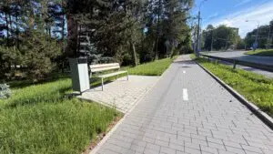 Úprava chodníku na ulici Okružní – Jižní Svahy, Zlín