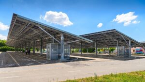 Fotovoltaická elektrárna u sezónního vstupu do Zoo Zlín